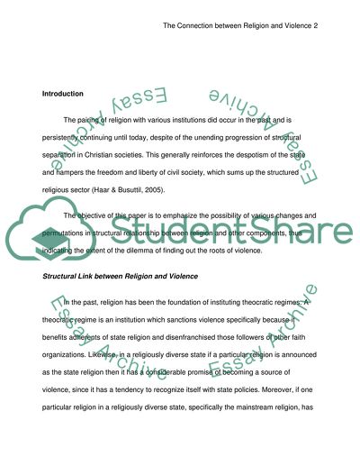 Religion as the Foundation of Instituting Theocratic Regimes: the Connection Between Religion and Violence