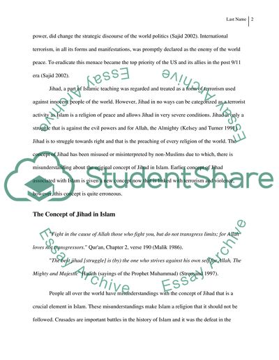 Jihadism Constituted a Radical Break from Earlier Traditions of Islamism