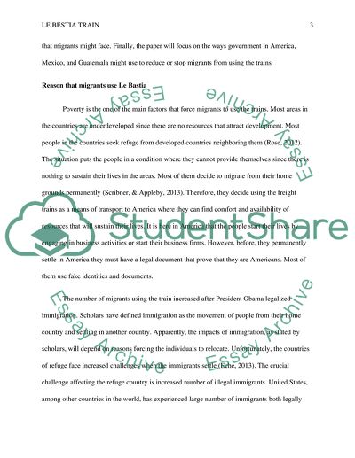 What Pushes People to Migrate to Another Country by La Bestia Trains