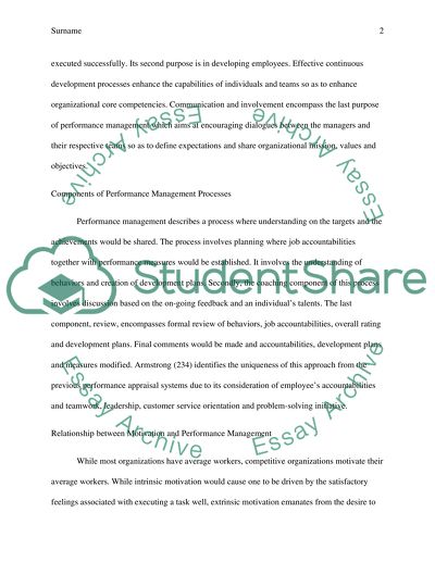 Performance Management