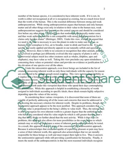 Individualism: What Is the Proper Criterion for Inherent Worth