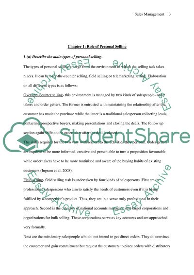 Sales Planning and Operations