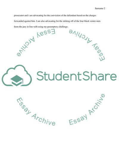 Analysis of the Case of Batson vs. Kentucky