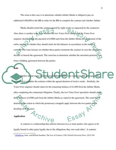 Consideration and Promissory Estoppels