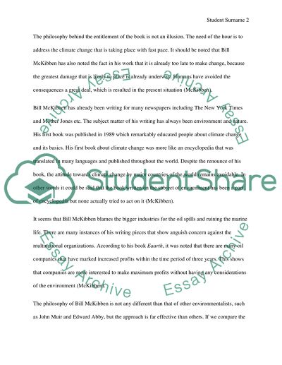 Eaarth by Bill McKibben - A New Devastated Planet