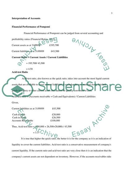 Interpretation of Accounts