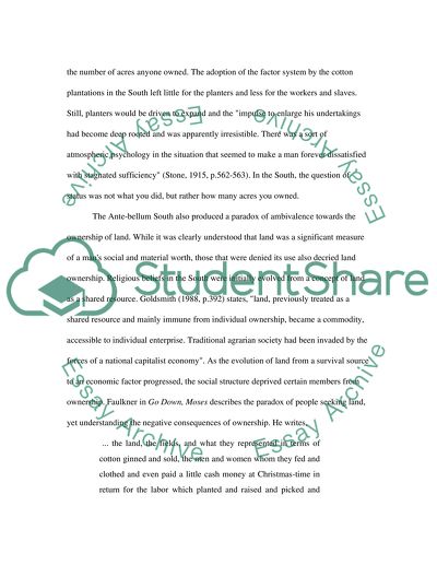 Where Land Was King: The Post Civil War South