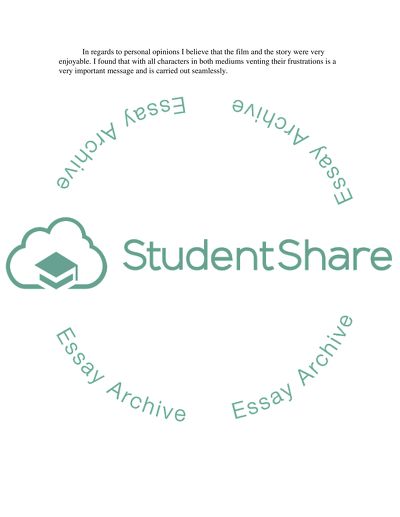 Overview of the Movies Smoke Signals and I Stand Here Ironing