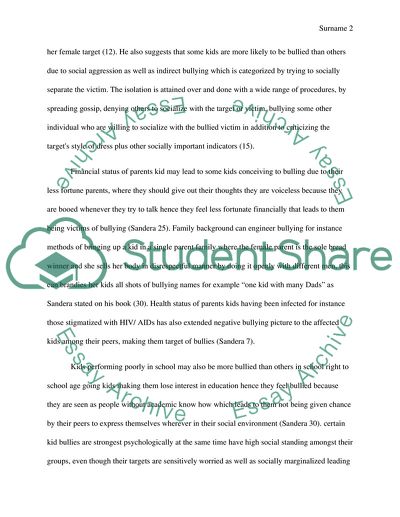 Some Kids are Likely to be Bullied than Others