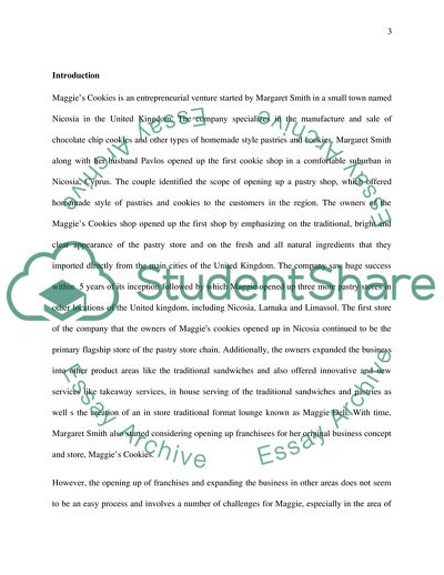 Human Resource Management Strategies - Maggies Cookies