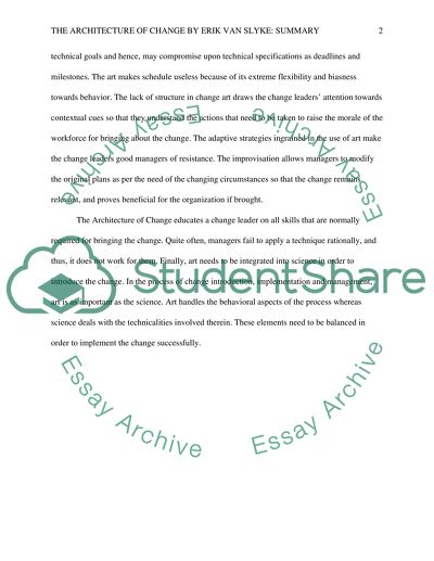 Organizational Change