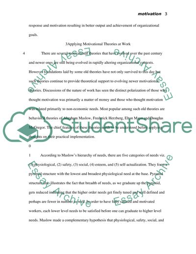 Motivational Theories & Organizational Success