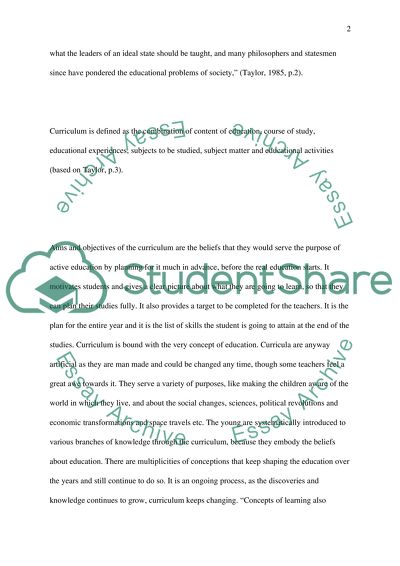 What Is Taught at Different Stages of Education