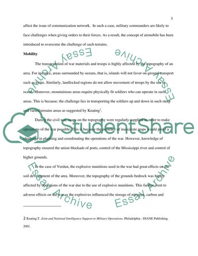 The effects of weather and terrain