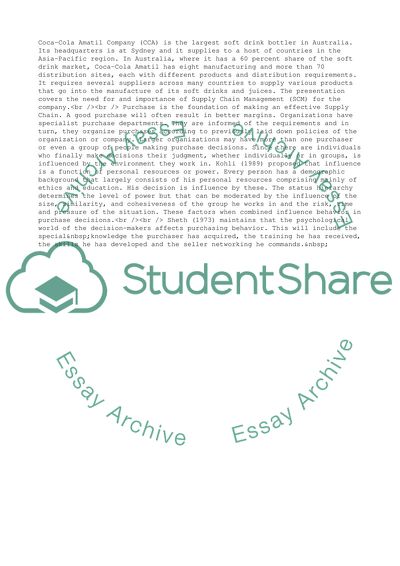 Supply Chain Management