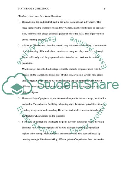 Math Early Childhood