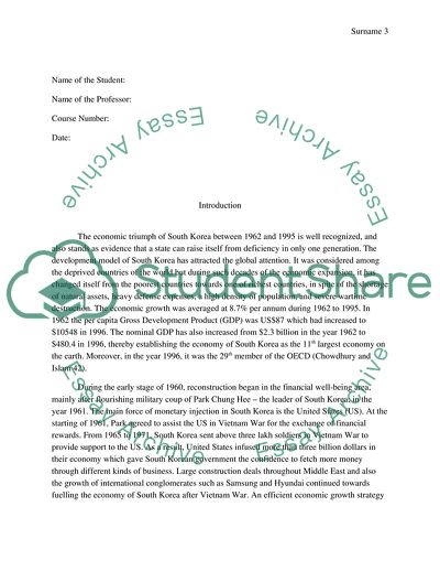 Development of South Korea