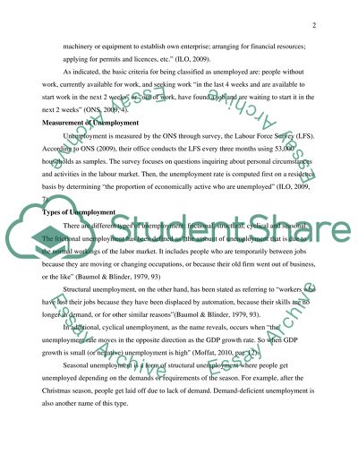 Unemployment in the UK