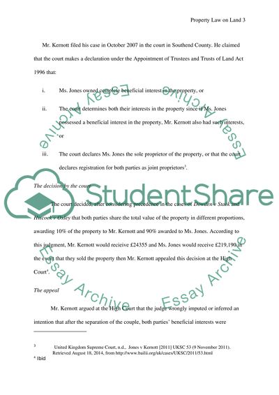 The Analysis of the Property Law on Land