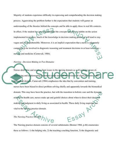 The Influence of Postgraduate Education on Clinical Decision