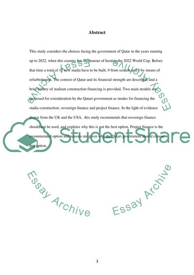 The Most Viable Method of Stadia Financing