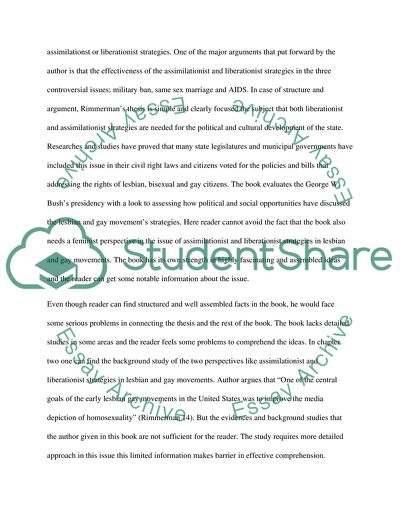 Craig A Rimmermans The Lesbian and Gay Movements