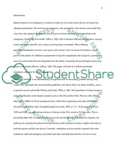 Holistic Care of a Bariatric Patient