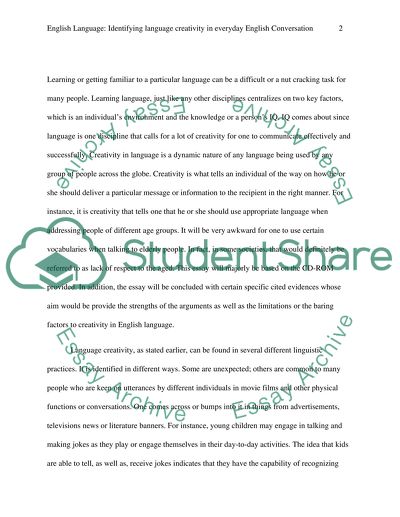 Identifying Language Creativity In Everyday English