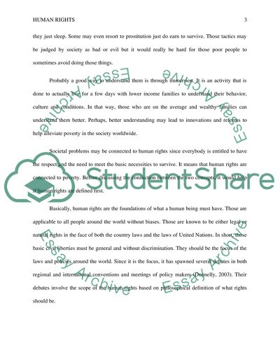 Human Rights and Poverty