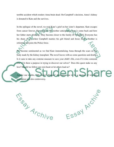 My Sisters Keeper by Jodi Picoult