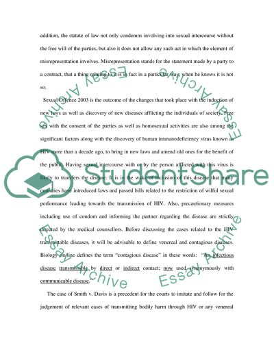 Analysis of Sexual Offences Act