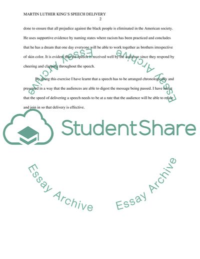 I Have a Dream by Martin Luther King