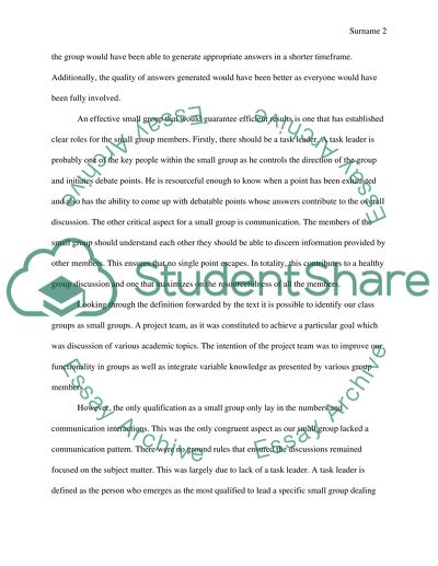 Group communication reflection paper picture