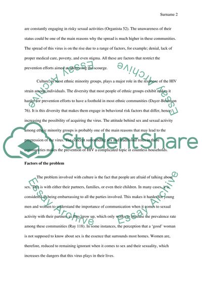 How Culture Affects the Spread Of HIV In the United States