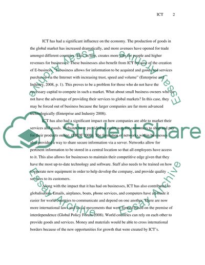 ICTs in a Global Context