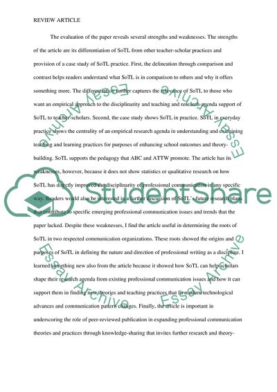 Benefit Of Scholarship Of Teaching And Learning For Teaching Practice