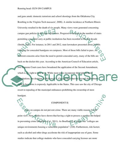 Gun on campus position paper