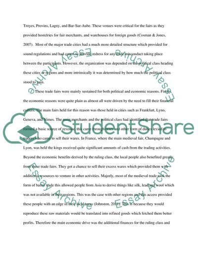 Economic and Political Importance of Medieval Fairs in Europe