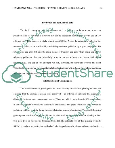 Environmental pollution