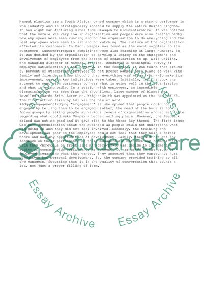 Performance management in action