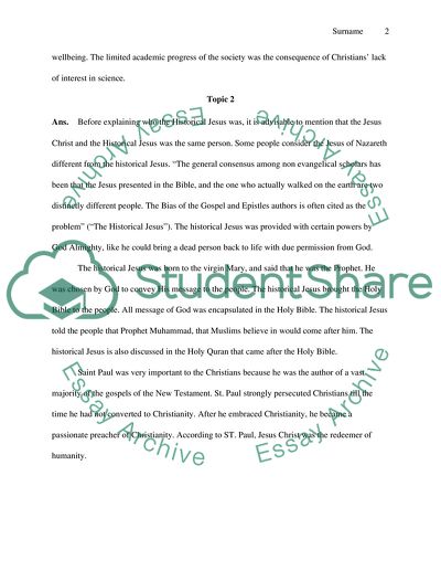 The Cultural Dominance of the Christians