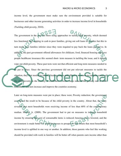 Tackling Child Poverty