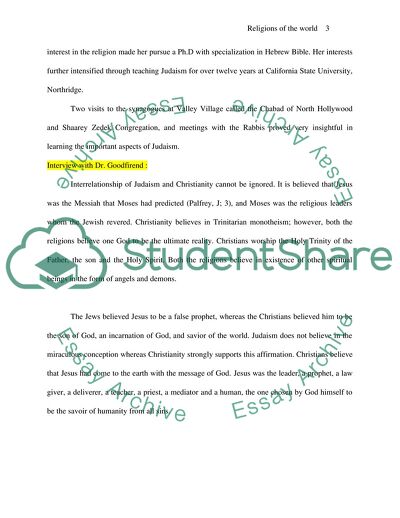 Religions of the World: Judaism and Christianity