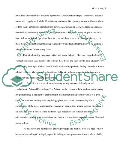 Reason For Pursuing Legal Education