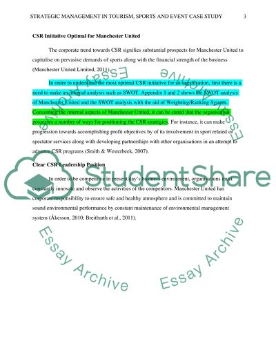 Strategic Management in Tourism, Sports and Event