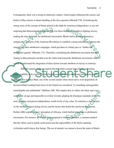 Slavery and Abolitionism