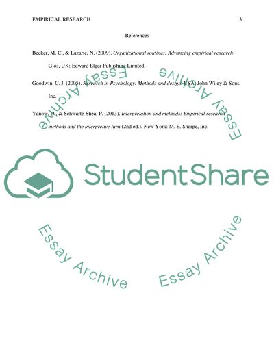 Interpretation and Methods: Empirical Research