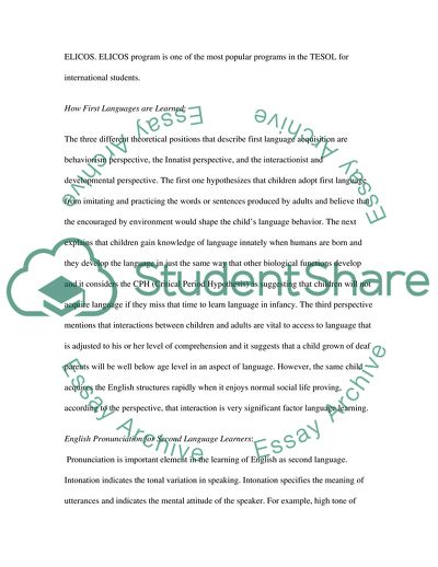 The Most Popular Programs in the TESOL