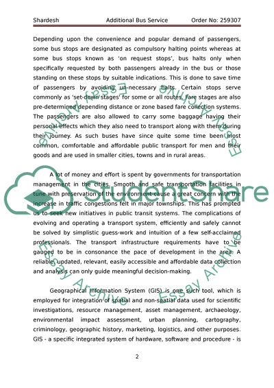 A Survey for an Additional Bus Service on Colinton Road