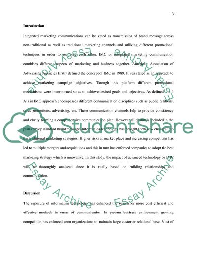 Impact of Changing Technology on Integrated Marketing Communications